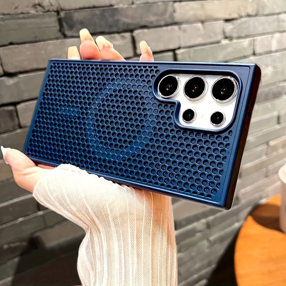 Ventilated PC Phone Case for Samsung Galaxy S24 S23 S22 Ultra Plus Wireless Charging Magnetic Compatibility