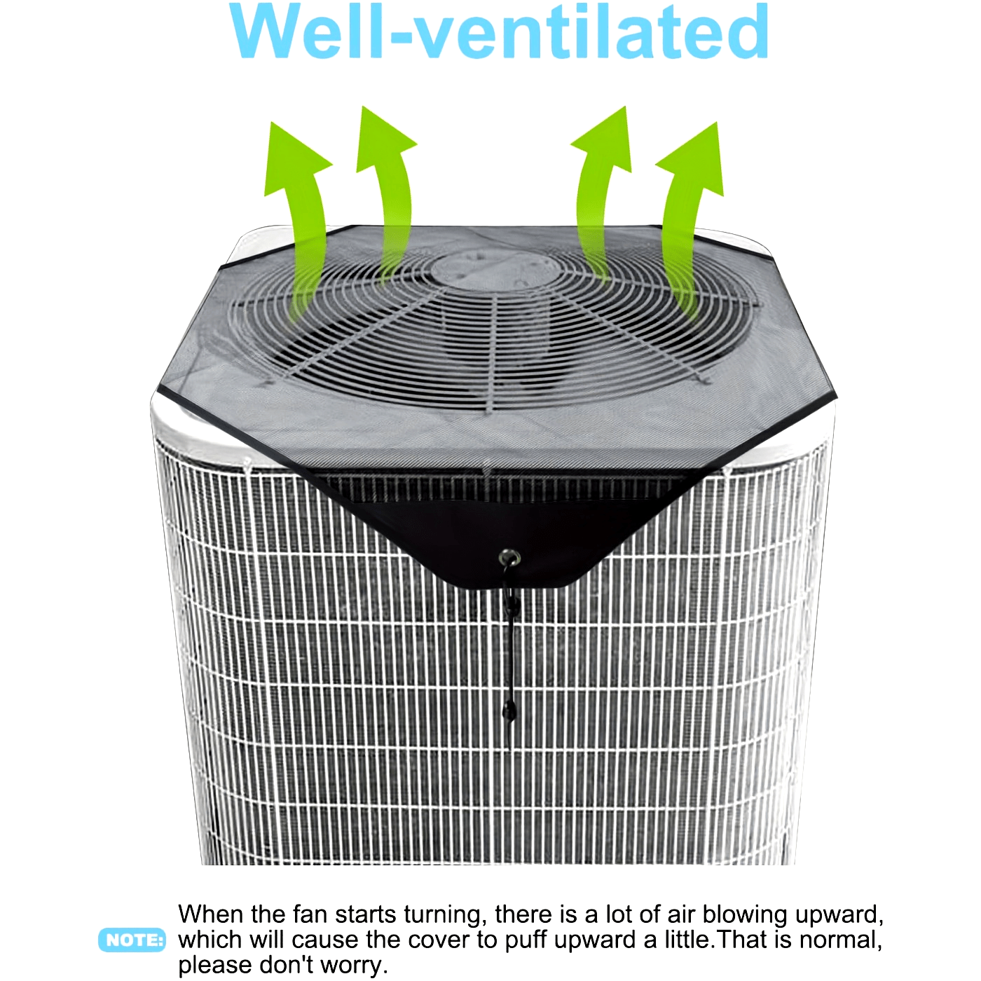 Protective Mesh Screen With Leaf Guard for Outdoor Air Conditioner Unit Durable All-Season Protection