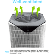 Protective Mesh Screen With Leaf Guard for Outdoor Air Conditioner Unit Durable All-Season Protection