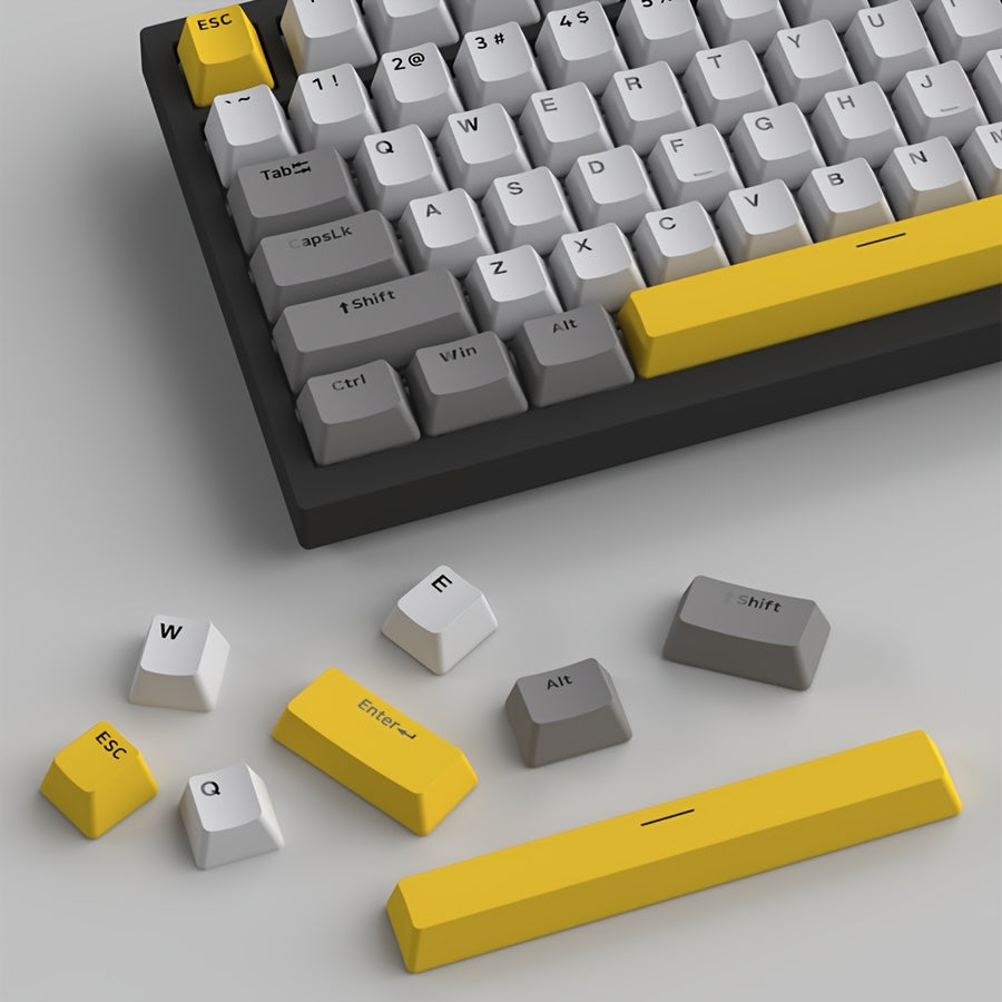 75% Wired Mechanical Gaming Keyboard with Volume Knob RGB Backlit PBT Keycaps Ergonomic USB-C