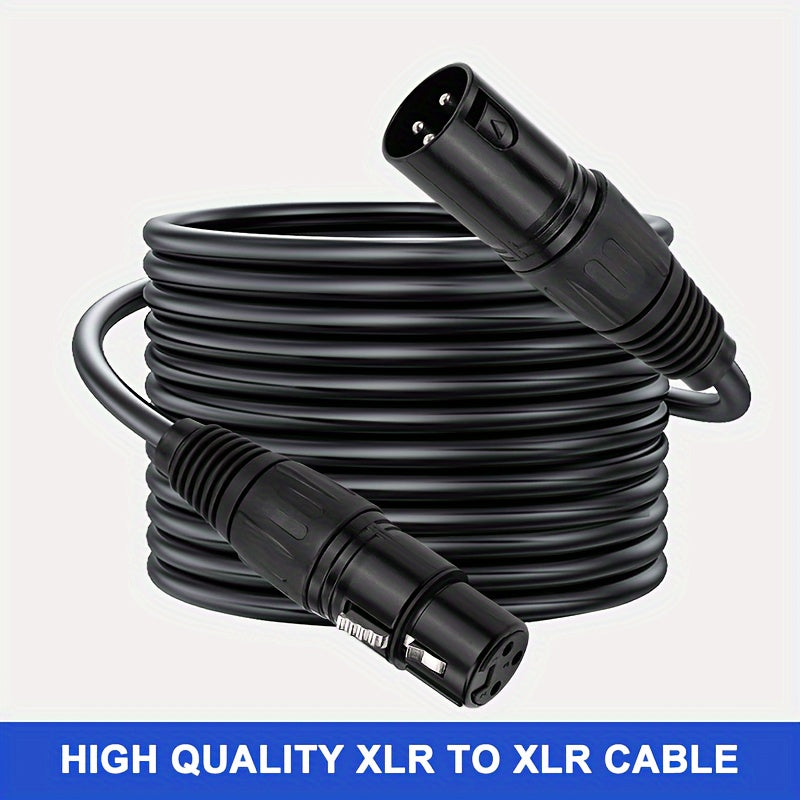 XLR Microphone Cable Male to Female 3-Pin Balanced Audio for KTV Radio Station