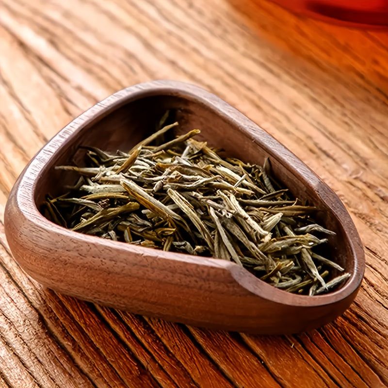 Wooden Coffee Scoop Triangle Walnut Anti-Slip for Kitchen Espresso Tea