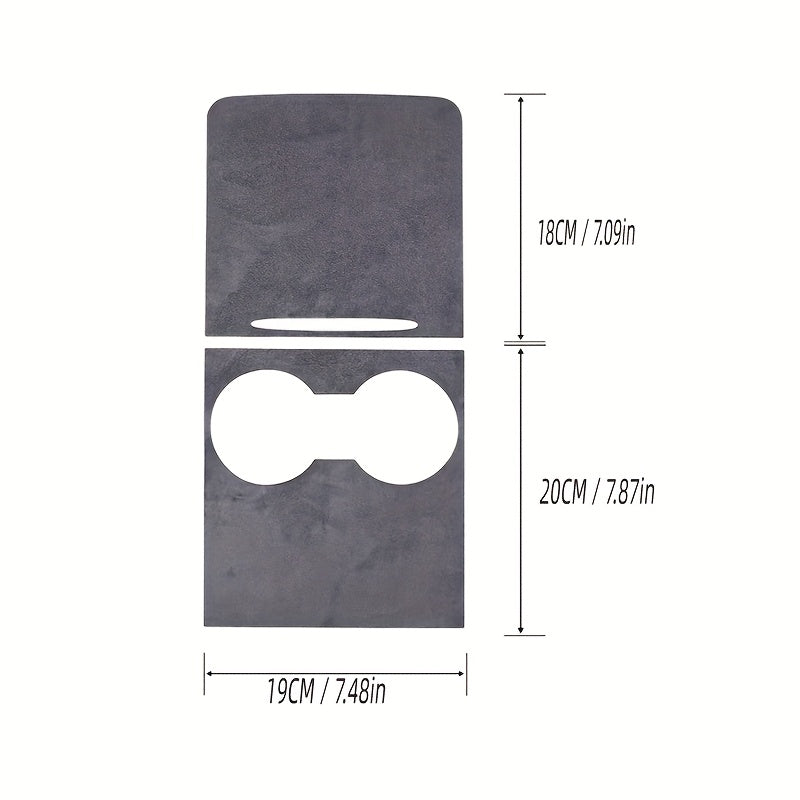 Center Console Protective Film PU Leather Cover for Tesla Model 3/Y