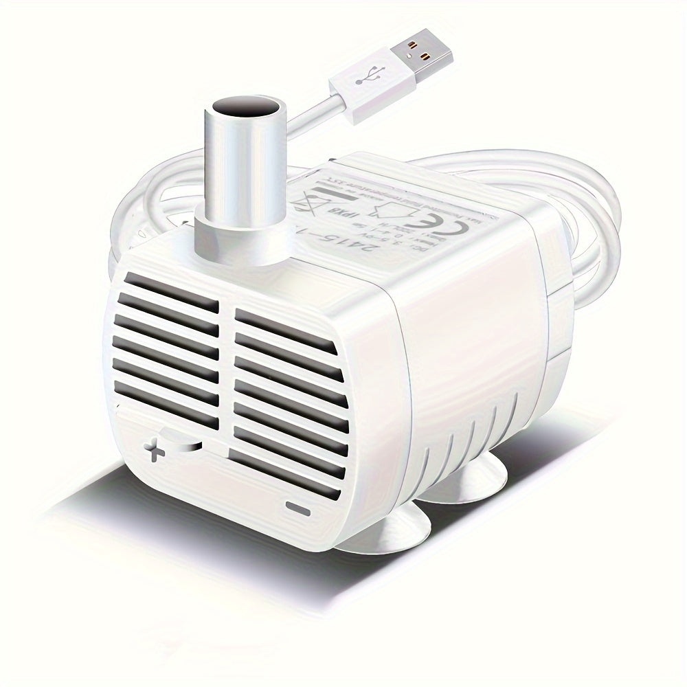 USB Mini Water Pump 53GPH Aquarium Fountain Submersible Low Noise