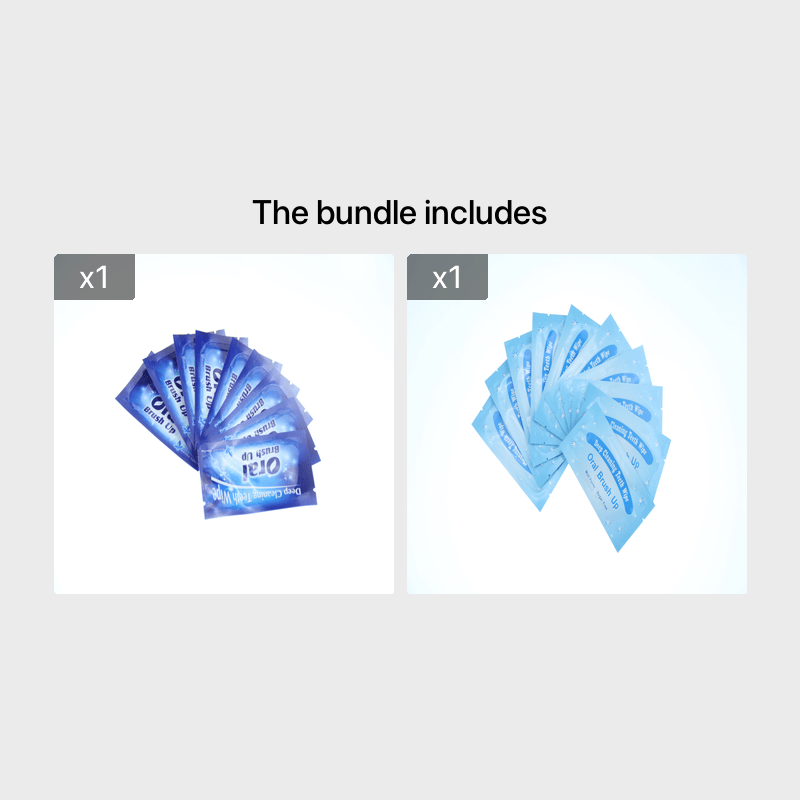 Disposable Finger Tooth Wipes 10 Pack Portable Oral Cleaning Travel Essentials