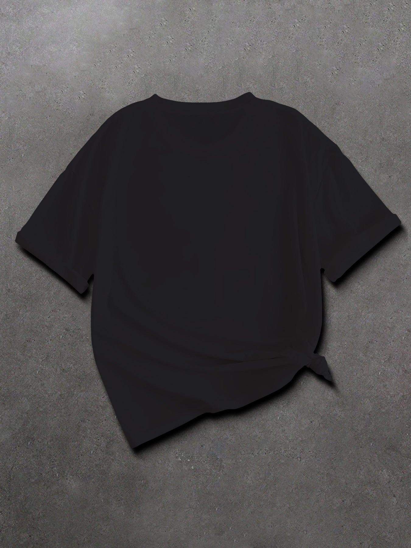 Women's Graphic Print T-Shirt Casual Short Sleeve Oversized Black White Letters