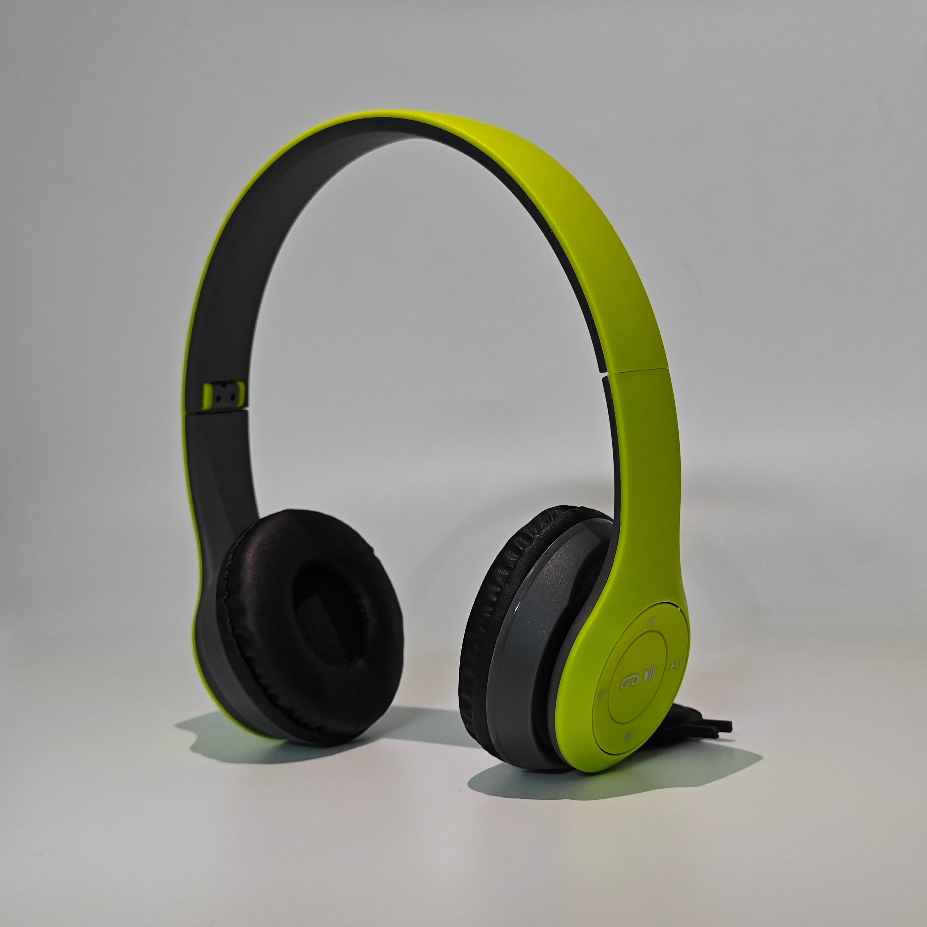 Foldable Wireless Headphones with Noise Cancelling Microphone, TF Card Slot, 3.5mm Jack for Gaming PC Phone Laptop in Black Red Blue Green