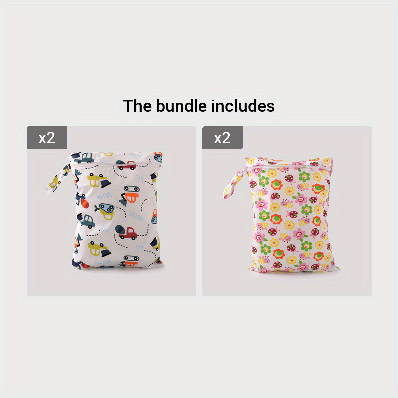 Waterproof Nylon Diaper Bag Organizer for Strollers with Large Capacity