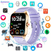 Smart Watch for Men and Women 4.7cm HD Touch Screen Pedometer Calorie Counter 100+ Sports Modes Built-in Speaker Voice Control Calling