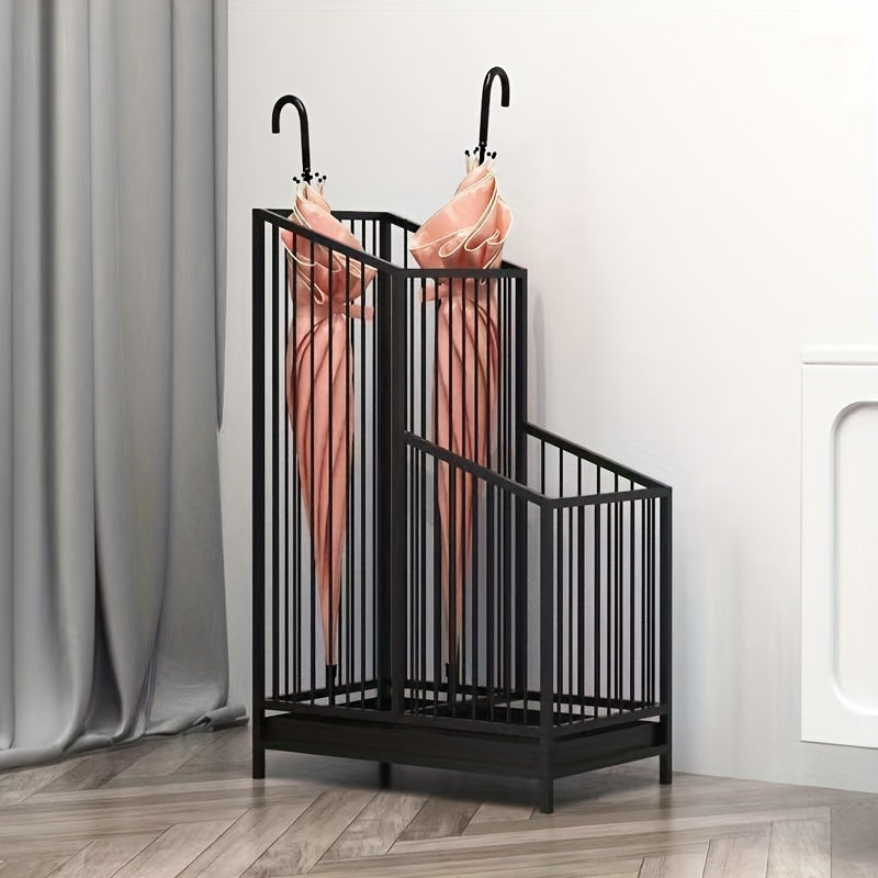European-Style Metal Umbrella Stand Waterproof Decorative Storage for Home and Hotel Entrances