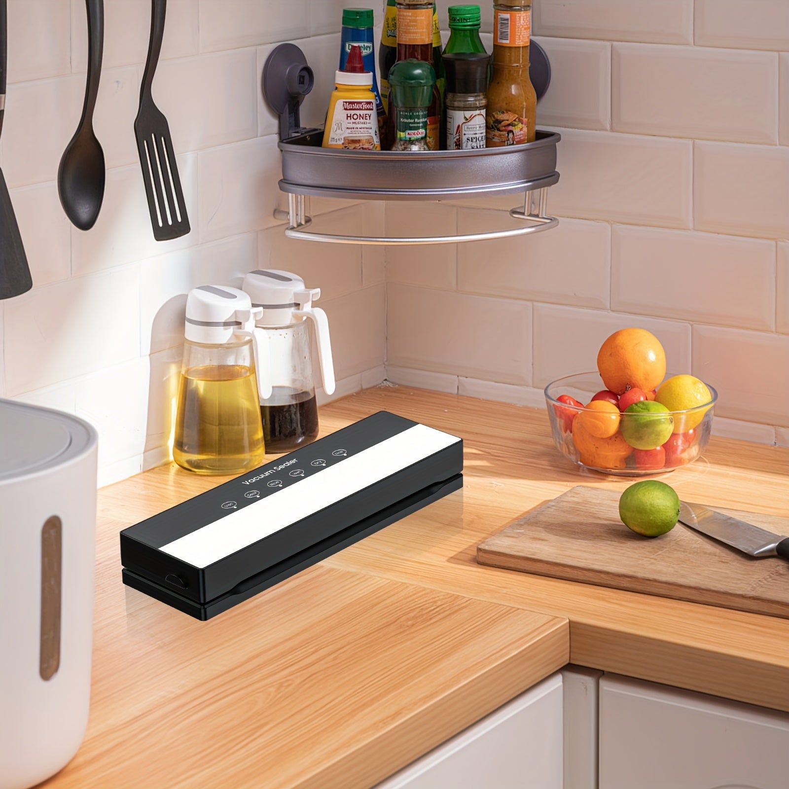 5-in-1 Ovqat vakuum yopish mashinasi oshxona uchun yangi 30 dona sumkalar, oziq-ovqat, go'sht