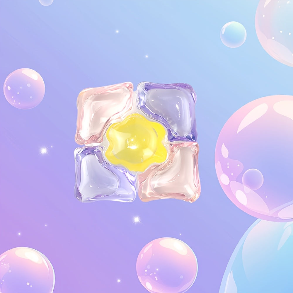 30 Pieces Five-in-One Laundry Gel Softener Detergent Deep Cleaning Fragrance