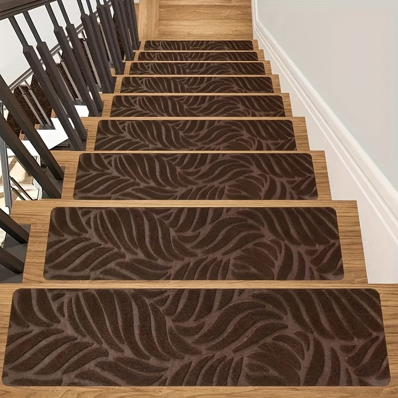 Non-Slip Self-Adhesive Washable Stair Treads 76.2cm x 20.32cm for Home Office Safety