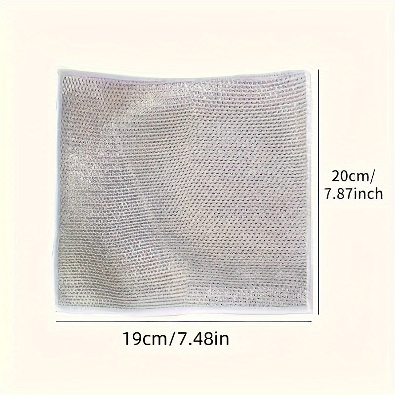 10-Pack Reusable PET Mesh Scrubbing Cloths Fine Pore Dishwashing Pads for Kitchen Bathroom Cleaning