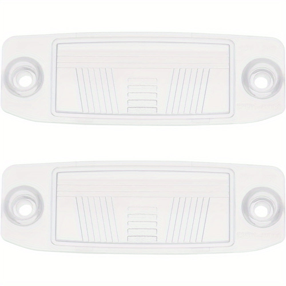 2 Pack Rear License Plate Lamp Covers Clear for Hyundai Kia