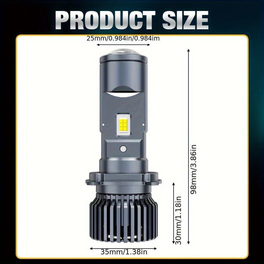 140W Car LED H4 Headlight Mini Projector Hi Lo Beam 6000K Canbus for Cars