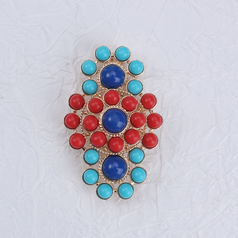 Enamel Lotus Brooch Pin for Coats and Skirts Stylish Dual-Use Jewelry