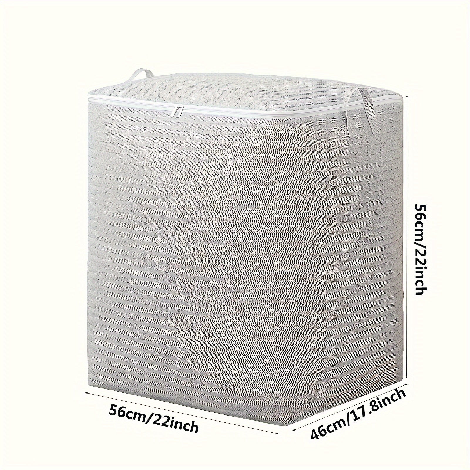 HAOYIZHUO tomonidan qulay tutqichli katta saqlash qutisi - kiyimlar, ko'rpa va boshqalar uchun mukammal! Zamonaviy aralash rangli to'qilmagan matodan tayyorlangan.