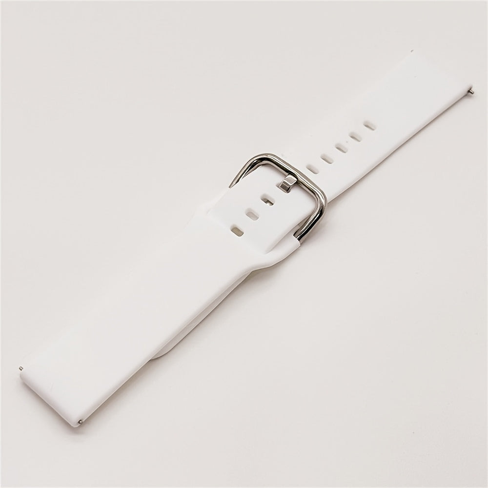 Unisex Silicone Watch Bands 20mm 22mm for Smartwatches with Tang Buckle or Loop Fastener