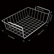 Organizador de armario de cocina y dormitorio de metal, sin ensamblaje, almacenamiento de apertura fácil