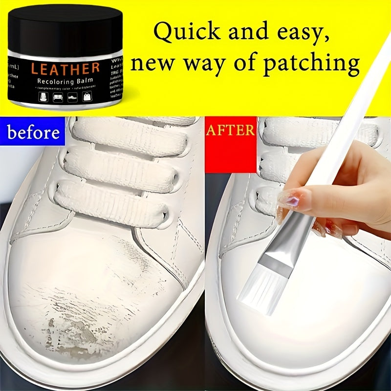 White Shoe Repair Kit for Shoes and Bags, Color Restorer, Scratch Fix