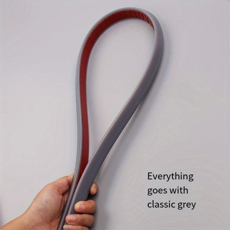 Гибкая и прочная силиконовая уплотнительная лента, предназначенная для разделения влажных и сухих участков. Идеально подходит в качестве водонепроницаемой границы для душа или защитного бортика от проливов при мытье посуды на кухонных и ванных полах.