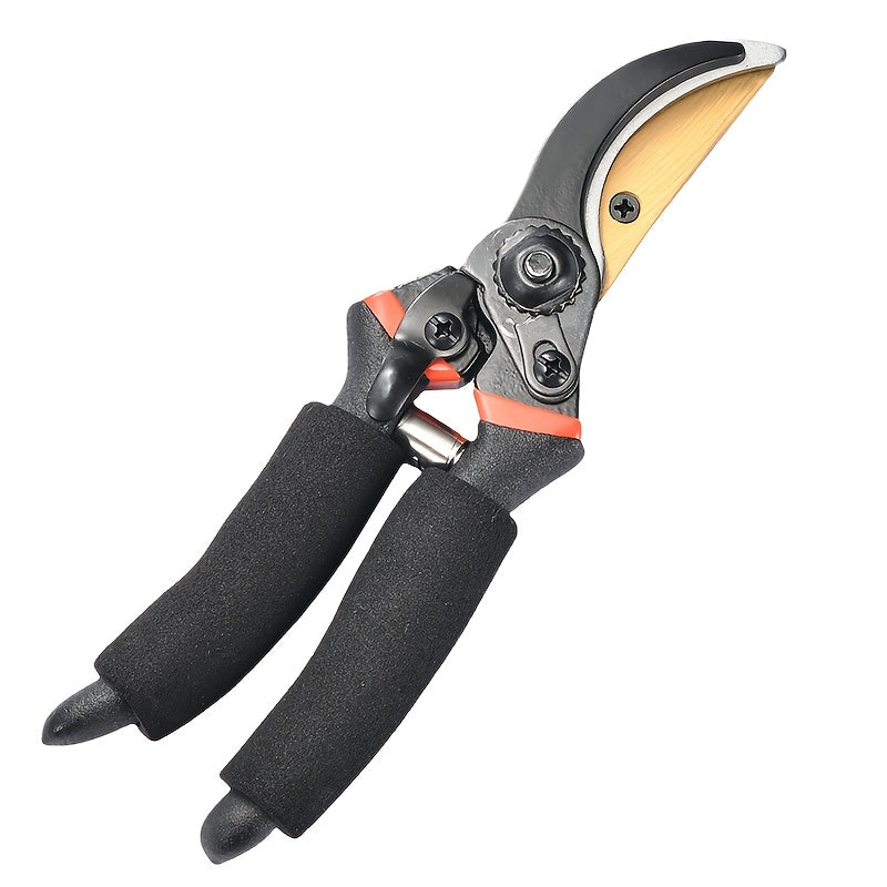 Titanium Bypass Pruning Shears 21.59cm Heavy Duty Garden Scissors Alloy Steel Modern Style