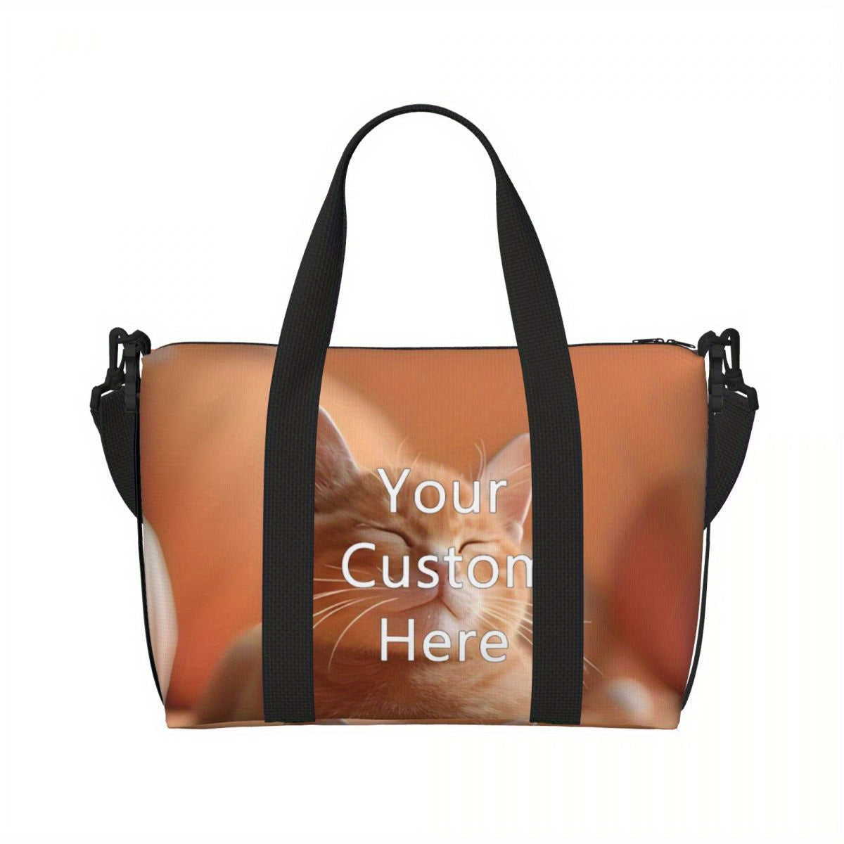 Personalized Duffle Bag with Custom Photo and Text Lightweight Sports Travel Bag for Men and Women