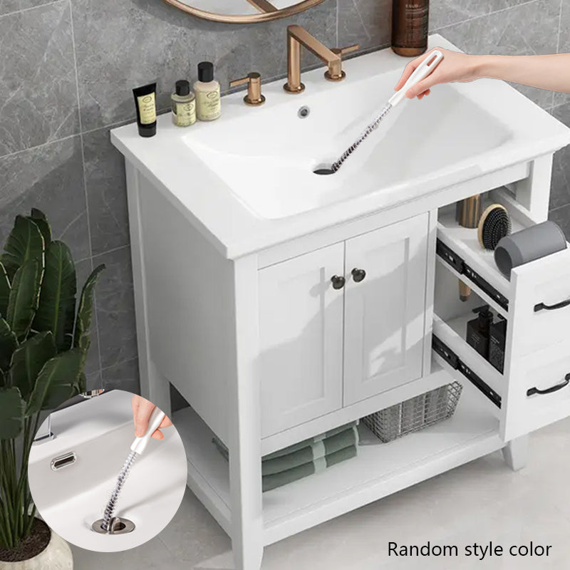 Flexible Metal Drain Clog Remover Tool for Kitchen and Bathroom Sinks