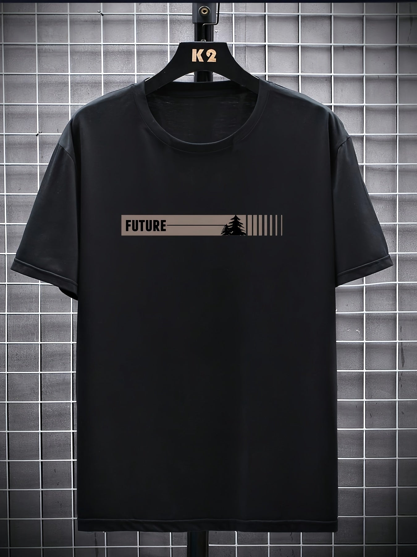 Футболка с коротким рукавом для мужчин большого размера с принтом и узором для активного отдыха и спорта на свежем воздухе, большой и высокий рост