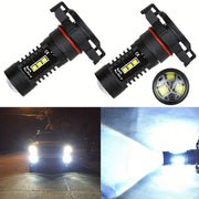 2 Pack H16 5202 LED Fog Light Bulbs 6000K White Daytime Running Lamps