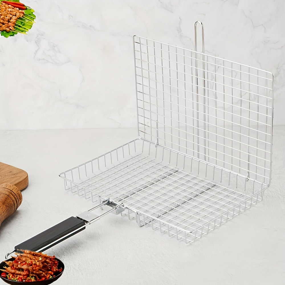 Detachable Folding Barbecue Rack Made of 430 Stainless Steel for Grilling Chicken Fish