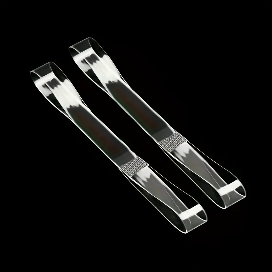 Women Transparent Silicone Heel Protectors Non-Slip Comfort Straps