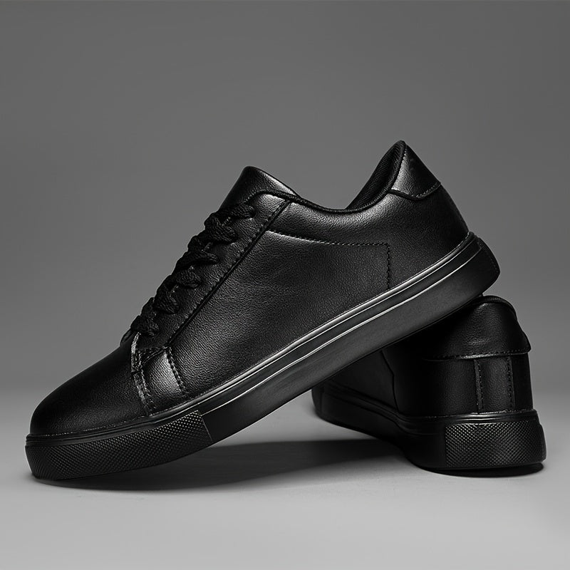 Men's White Lace-Up Sneakers with MD Sole and EVA Insole for Casual and Running