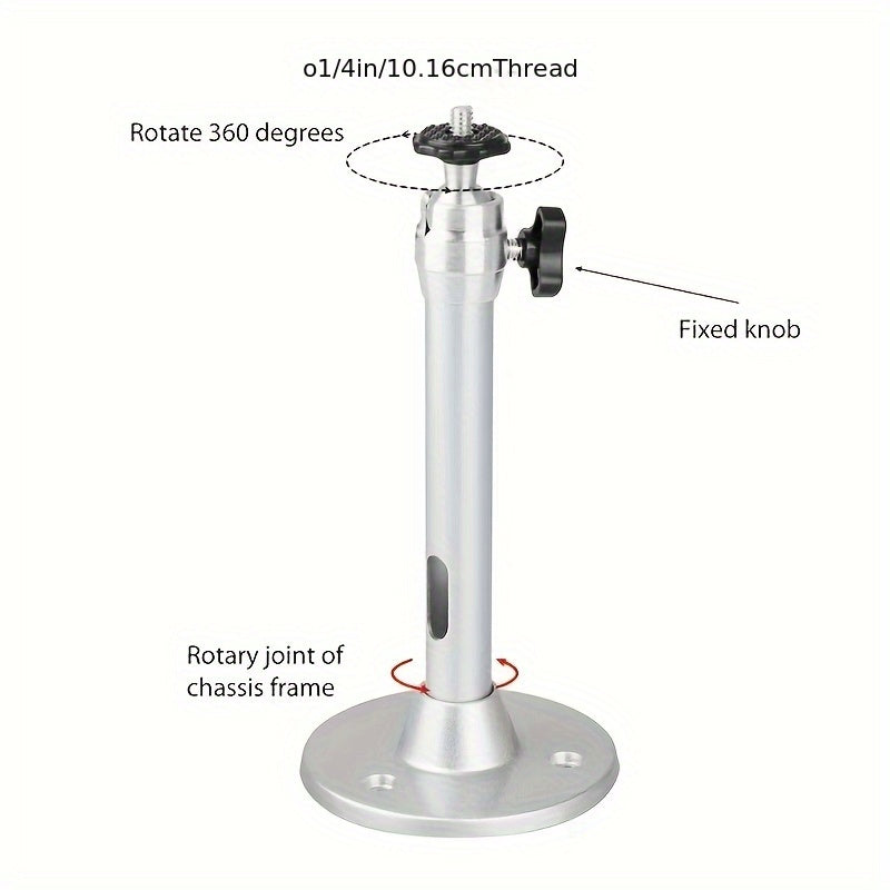 Soporte de montaje para proyector de techo y pared mini de aluminio, ajustable para vehículos automotores