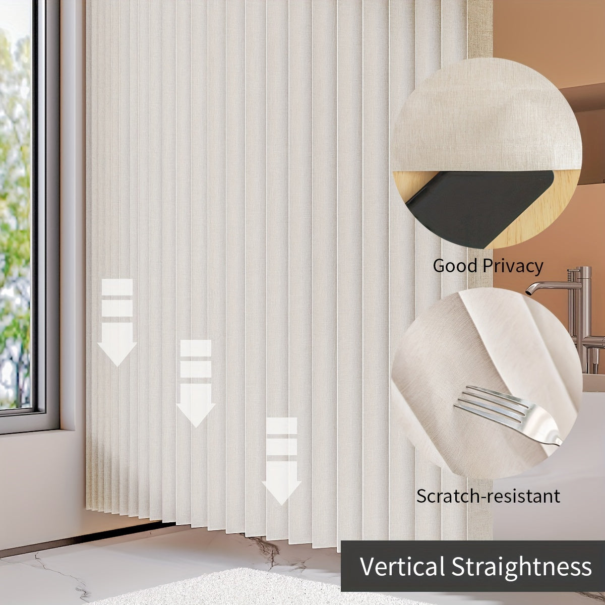 Suv o'tkazmaydigan, magnit so'rish bilan egiluvchan dush pardasi, hammom tualetini ajratish uchun ideal. Quruq va namni ajratish va teshik dizayni bilan osongina osish.