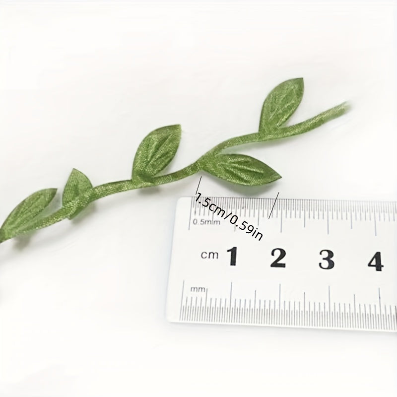 20m Pack of Green Faux Leaf Vines Artificial Greenery for Wreaths Home Decor and Gift Wrapping
