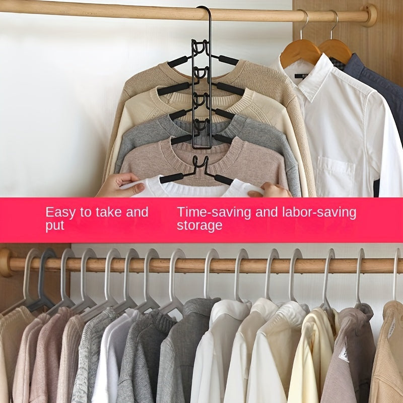 Multi-Tier Pants Hanger for Trousers and Sweaters Space-Saving Closet Organizer