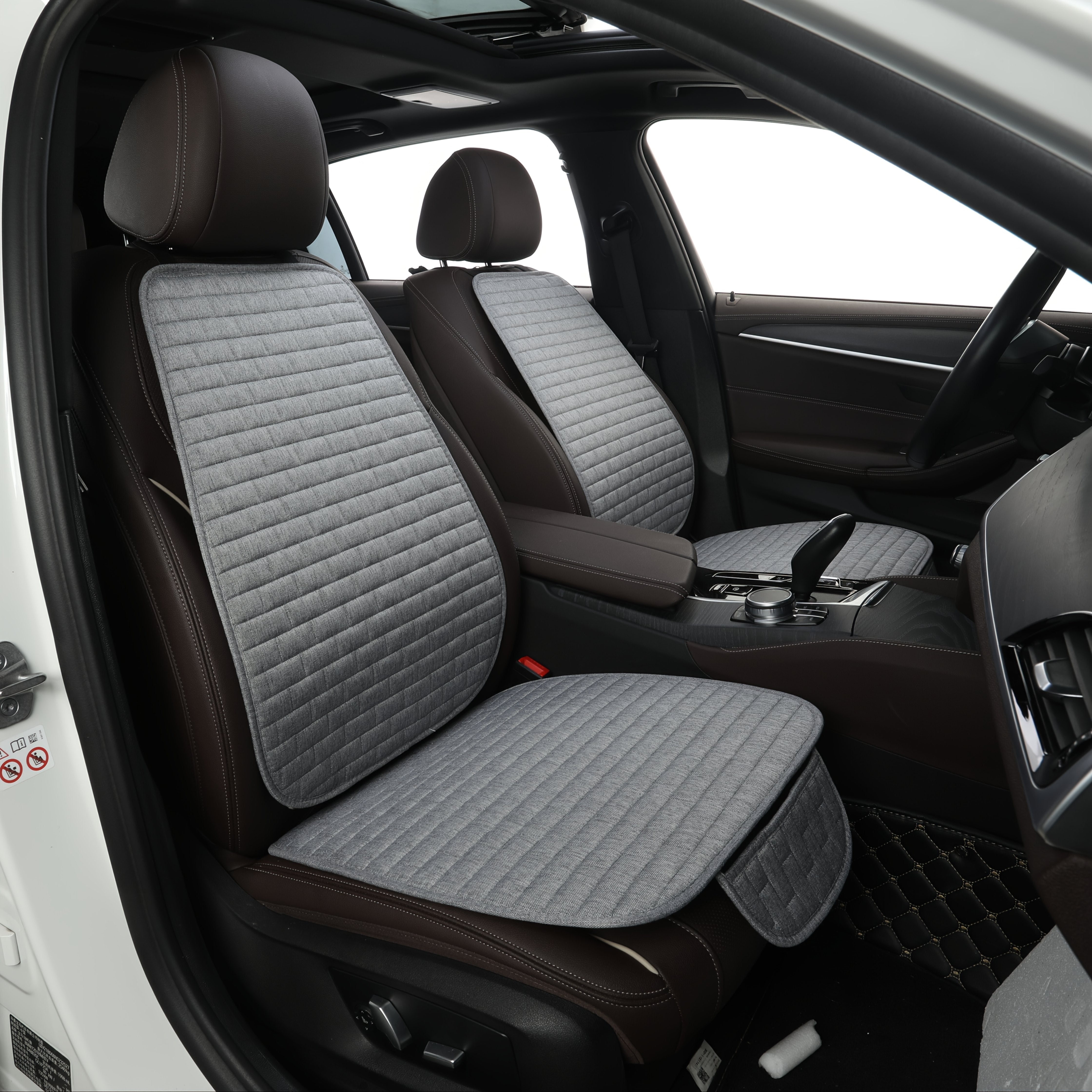 Всесезонный чехол для автомобильного сиденья из полиэстера с моющимися защитными накладками для передних и задних сидений