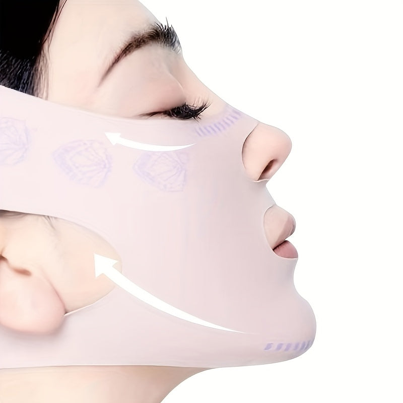 Facial Shaping Band for Chin Lift and Snoring Reduction Breathable Face Lift Strap