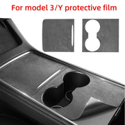 Center Console Protective Film PU Leather Cover for Tesla Model 3/Y