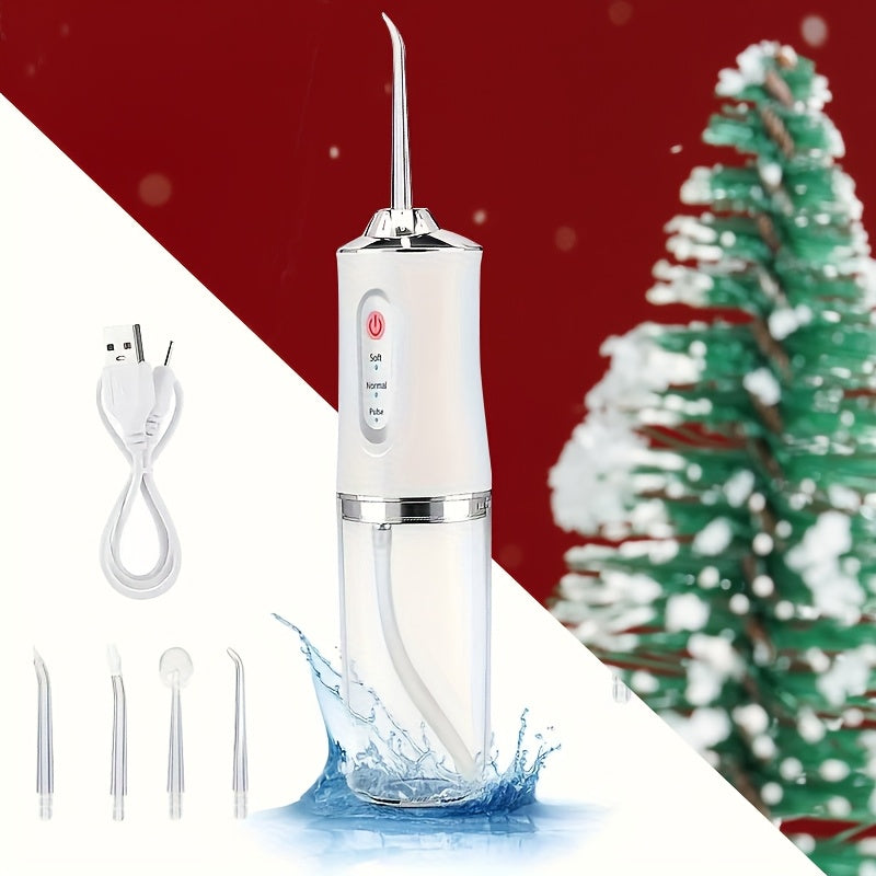 Перезаряжаемый водяной ирригатор для глубокого очищения зубов с эргономичной ручкой