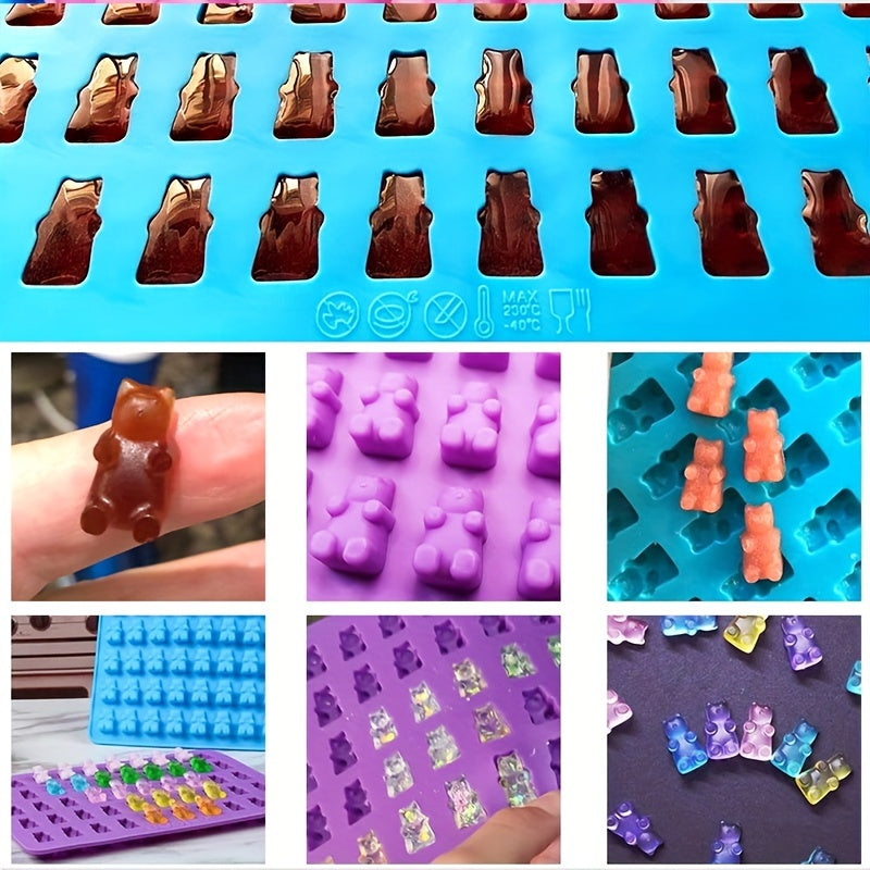 1 dona Dinosaur Gummy Bear Silikon Shirinlik Formasi DIY Shokolad va Gummy uchun, yopishqoq emas.