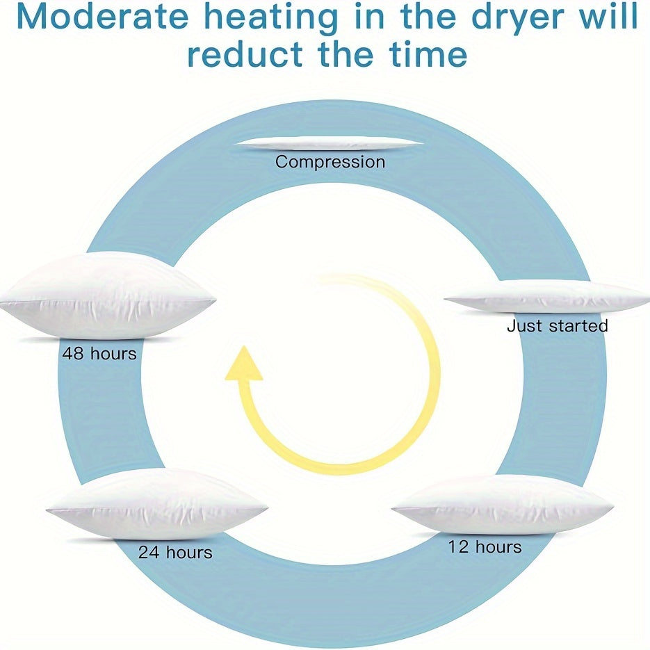 Set of 4 Lightweight Down Alternative Polyester Pillow Inserts for Throw Pillows and Cushions