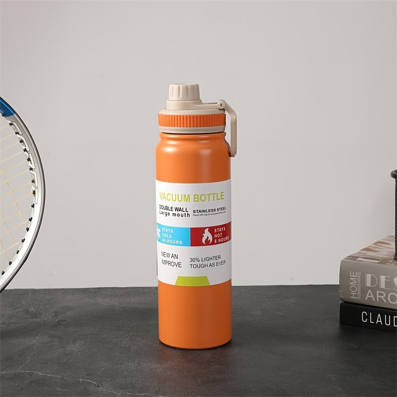 Stainless Steel Vacuum Insulated Carafe 20oz Leak-Proof Hot Cold Beverage Bottle