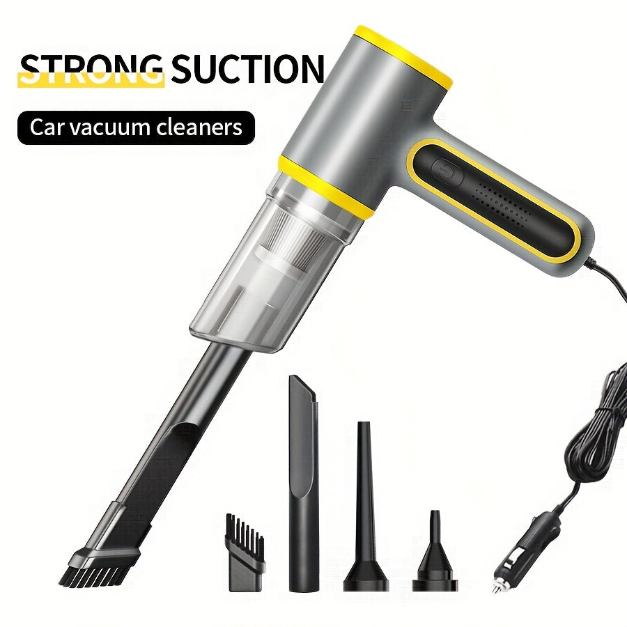 Мини портативный автомобильный пылесос 12В с мощным всасыванием, легкий сборщик пыли