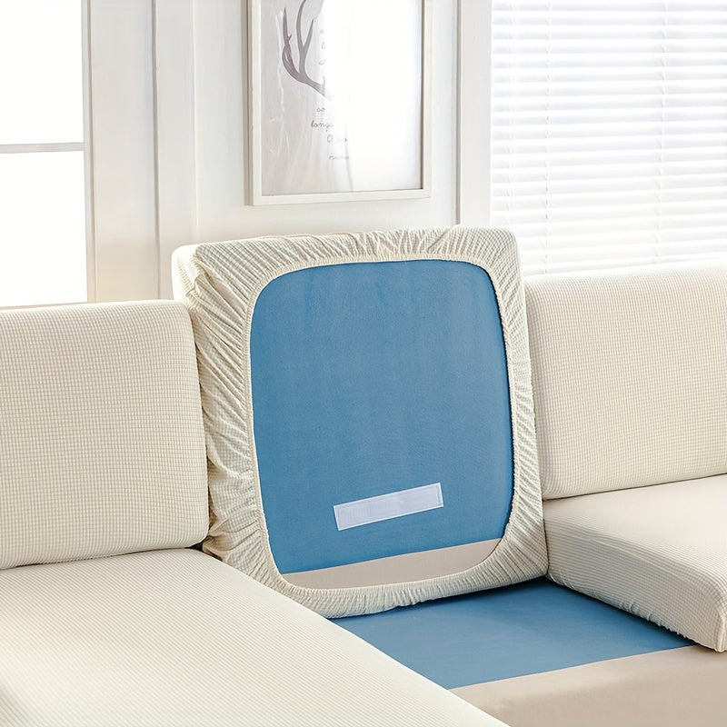 Vafli makkajo'xori velur divan qoplamasi - yotoqxona, ofis, yashash xonasi uchun mebelni sirpanishdan himoya qiluvchi - divan uchun uy bezak qoplamasi.