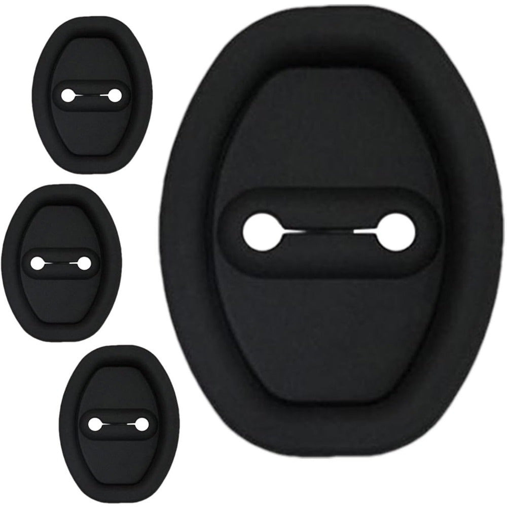 Car Door Shock Absorber Pads Black White Silicone Noise Reduction Impact Protectors