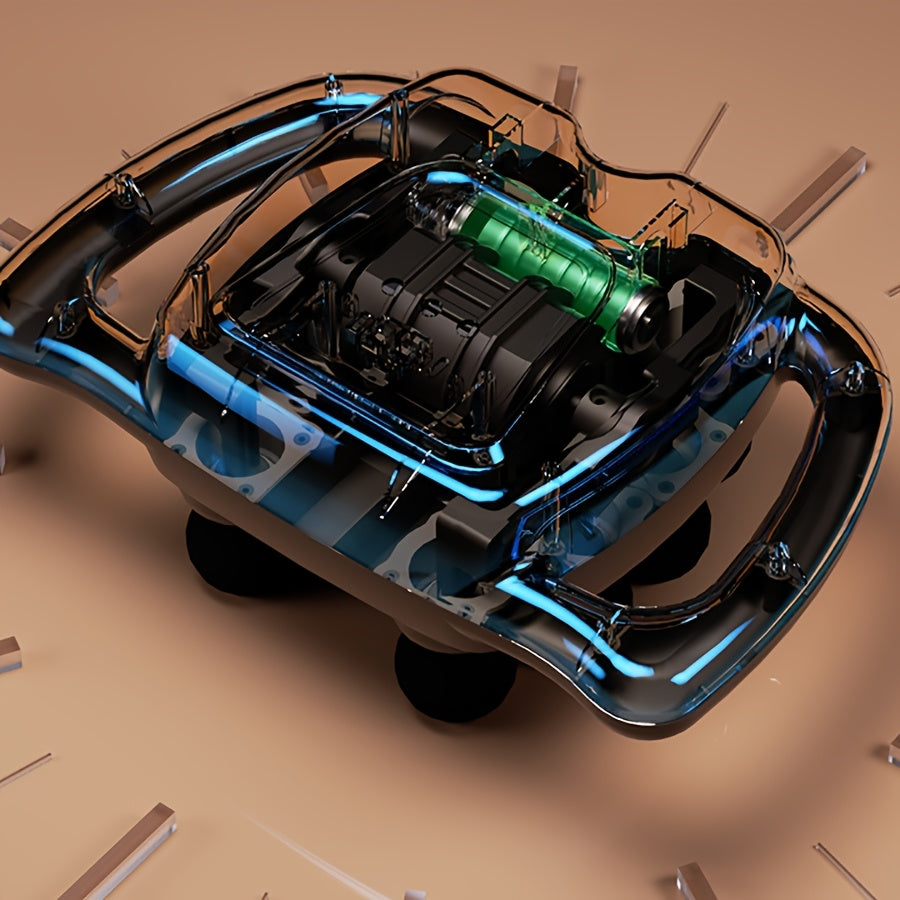 Portable Brown Deep Tissue Massage Gun with 16 Heads 9 Modes 99 Intensity Levels