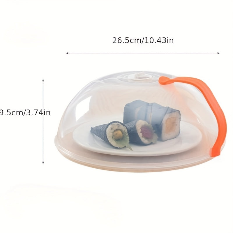 Cubierta de plástico a prueba de aceite y salpicaduras para alimentos en microondas, transparente, esencial para la cocina